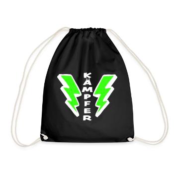 Fighter - Drawstring Bag - black - Front