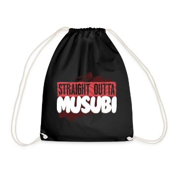 Musubi - Drawstring Bag - black - Front