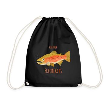 Petit saumon espiègle - Sac de sport léger - noir - Devant