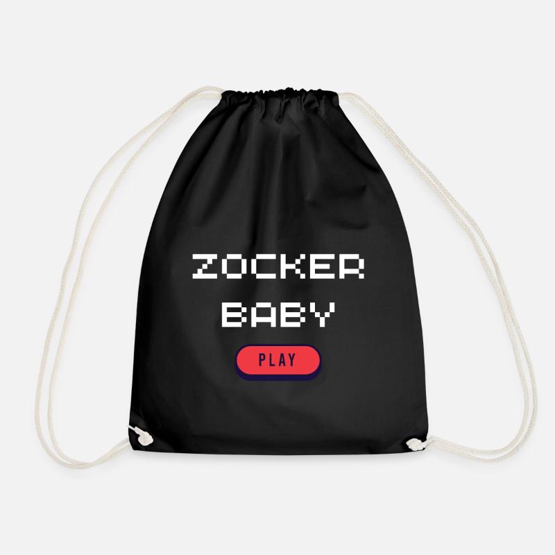 Zocker Baby  - Turnbeutel - Schwarz