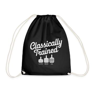 Classically Trained Petrolhead KFZ Mechaniker - Turnbeutel - Schwarz - Vorne