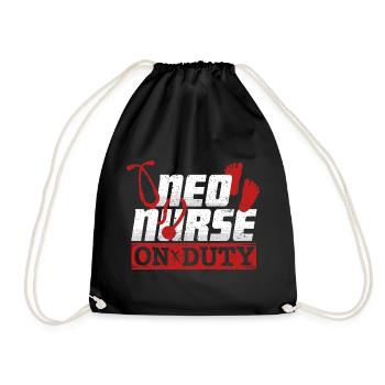 Infirmière néo-intensive, Krankenschwester Neo Nursing With - Sac de sport léger - noir - Devant