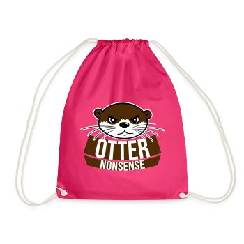 Otter Nonsense Lustig Wortspiel Otter Liebe Spruch - Turnbeutel - Fuchsia - Vorne