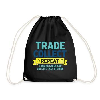 Échanger, collectionner, recommencer les cartes à collectionner et le booster - Sac de sport léger - noir - Devant