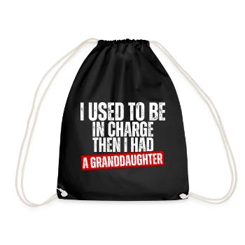 Be in Charge Then I Had A Daughter Funny dad - Sac de sport léger - noir - Devant