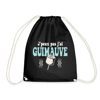 Jpeux pas j'ai Guimauve - Sac de sport léger - noir - Devant