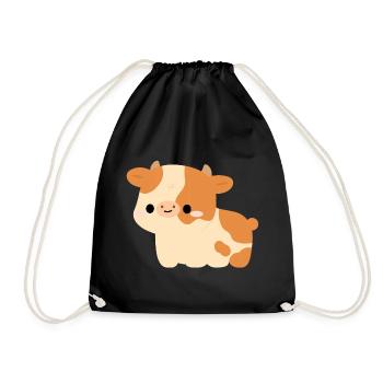 Vache d’Ayrshire - Sac de sport léger - noir - Devant