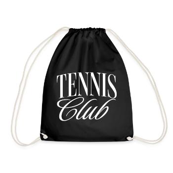 Tennis Club - Drawstring Bag - black - Front