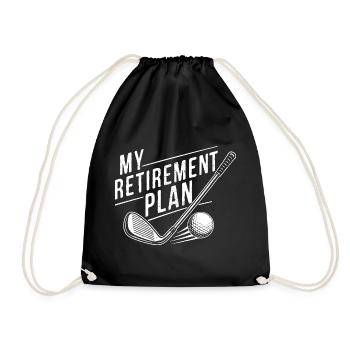Mon plan de retraite Golf - Sac de sport léger - noir - Devant