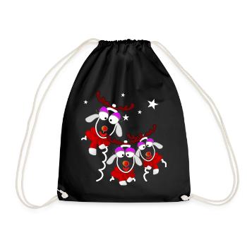 Reindeer Ladies Noël - Sac de sport léger - noir - Devant