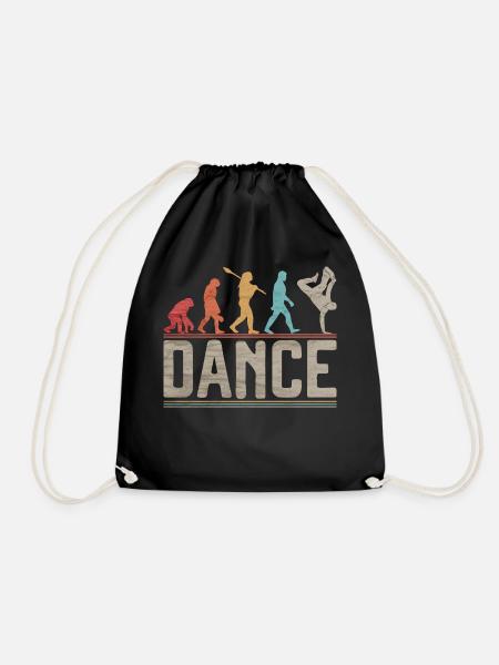 Breakdance Evolution B-Boy B-Girl Hip Hop Tanz - Turnbeutel - Schwarz