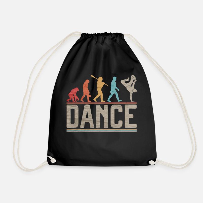 Breakdance Evolution B-Boy B-Girl Hip Hop Tanz - Turnbeutel - Schwarz