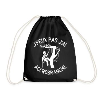 accrobranche, escalade, climb - Sac de sport léger - noir - Devant