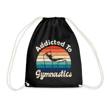 Artistic gymnastics Gymnastics - Drawstring Bag - black - Front