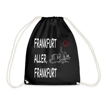 FRANKFURT ALLER FRANKFURT - Turnbeutel - Schwarz - Vorne