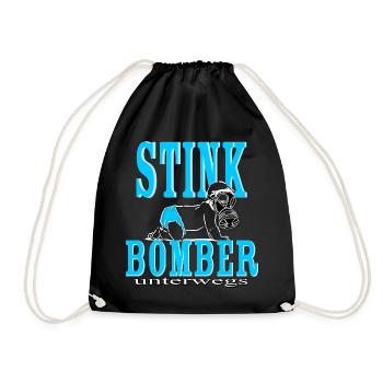 Stink Bomber On The Road Bébé Garçon Garçon Couche Bleu - Sac de sport léger - noir - Devant