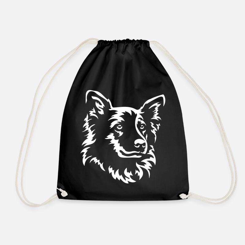 Harzer Fuchs Kopf "Black Edition" - Turnbeutel - Schwarz