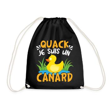 Je Suis Un Canard - Sac de sport léger - noir - Devant