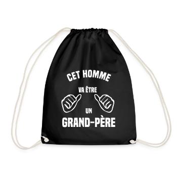 Homme prêt à devenir grand-père - Sac de sport léger - noir - Devant