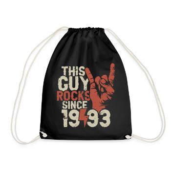 Ce gars fait du rock depuis l’anniversaire du millésime 1993 - Sac de sport léger - noir - Devant