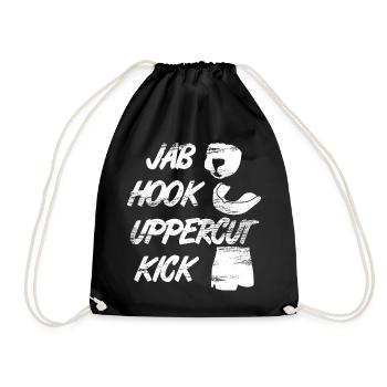 Drôle de kickboxeur - Sac de sport léger - noir - Devant