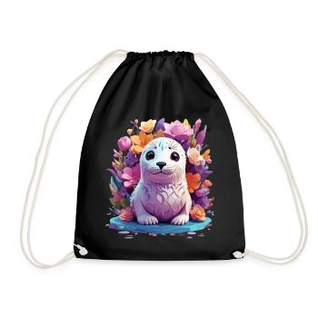 Sceau mignon - Sac de sport léger - noir - Devant