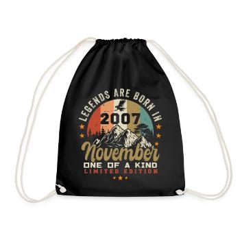Cadeau d’anniversaire novembre 2007 - novembre 2007 - Sac de sport léger - noir - Devant