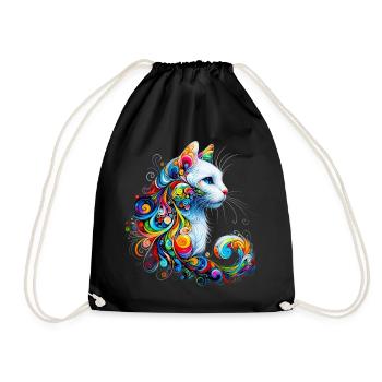 Chat - Sac de sport léger - noir - Devant