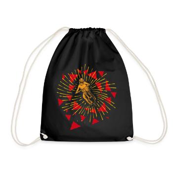 Trail biker - cycling, more than a hobby - Drawstring Bag - black - Front