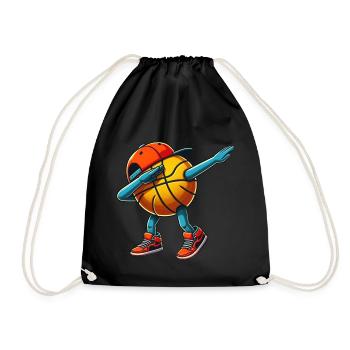 Basket-ball Basketteur Joueur Dabbing - Sac de sport léger - noir - Devant