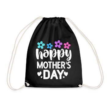 Bonne fête des mères - Sac de sport léger - noir - Devant