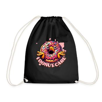 Je m’en soucie - Sac de sport léger - noir - Devant
