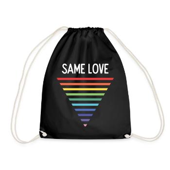LGBTQ Pride Month - Same Love - Drawstring Bag - black - Front