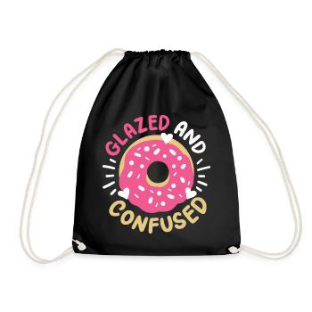Donuts Donut-Liebhaber - Turnbeutel - Schwarz - Vorne