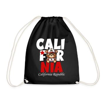 Republic of California - Drawstring Bag - black - Front