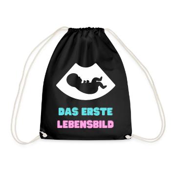 The First Portrait of Life - Drawstring Bag - black - Front