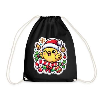 Puce de Canari de Noël - Sac de sport léger - noir - Devant