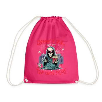 Creepin' It Real avec les émissions de true crime - Sac de sport léger - fuchsia - Devant