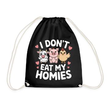 Végétarien Végétalien Végétarien Végétarien - Sac de sport léger - noir - Devant