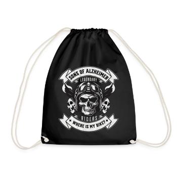Sons of Alzheimer | Where is my bike? - Drawstring Bag - black - Front