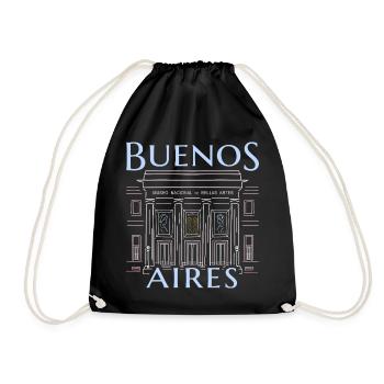 Buenos Aires, Argentina, Drawing Art Museum - Drawstring Bag - black - Front