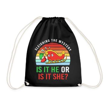 Dad-to-be, fathers-to-be, Christmas - Drawstring Bag - black - Front