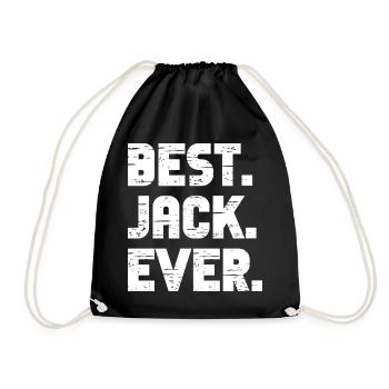Meilleur Jack de tous les temps Cadeau Dicton - Sac de sport léger - noir - Devant