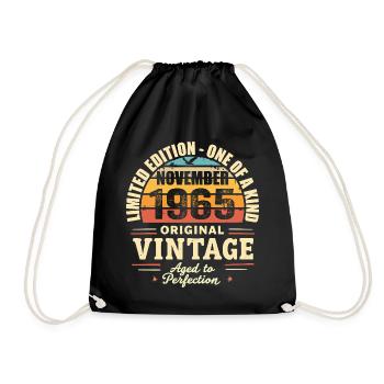 November 1965 Bestes Geschenk 1965 - November 1965 - Turnbeutel - Schwarz - Vorne