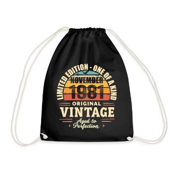Novembre 1981 meilleur cadeau 1981 - novembre 1981 - Sac de sport léger - noir - Devant