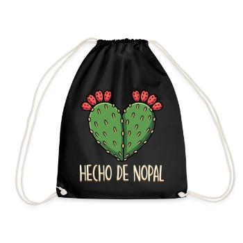 Hecho De Nopal Mexikanische Liebe Mexiko Pride - Turnbeutel - Schwarz - Vorne