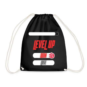 Level Up Win Lose Conception de jeux de sport - Sac de sport léger - noir - Devant