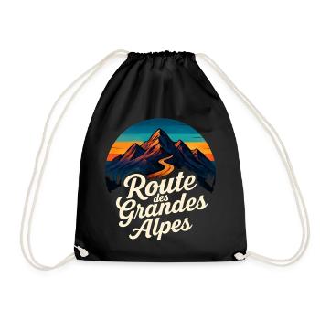 Route des Grandes Alpes Vintage - Sac de sport léger - noir - Devant