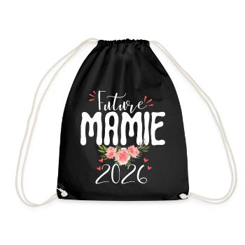 Future Granny 2026 Announcement Pregnancy Grandma - Drawstring Bag - black - Front