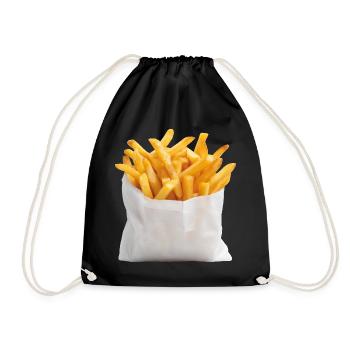Frites Sac de restauration rapide - Sac de sport léger - noir - Devant